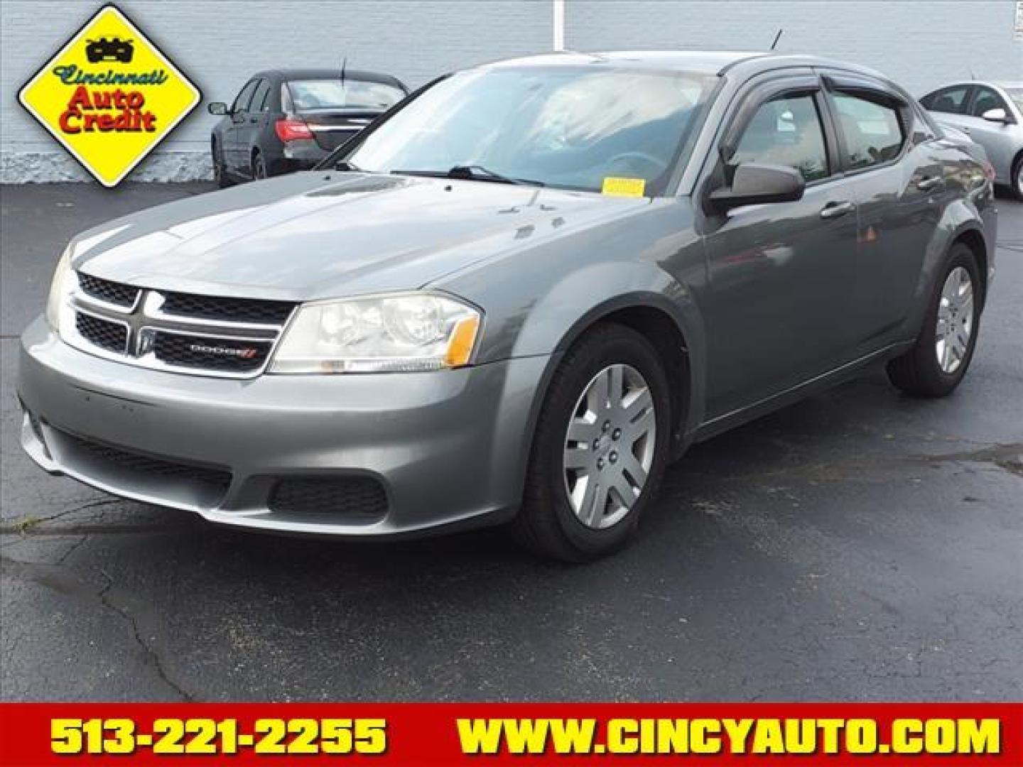 2013 Tungsten Metallic Clear Coat Dodge Avenger SE (1C3CDZAG4DN) with an 3.6L Pentastar 3.6L Flex Fuel Sequential Multiport Fuel Injection engine, 6-Speed Shiftable Automatic transmission, located at 2813 Gilbert Avenue, Cincinnati, OH, 45206, (513) 221-2255, 39.130219, -84.489189 - Photo#0