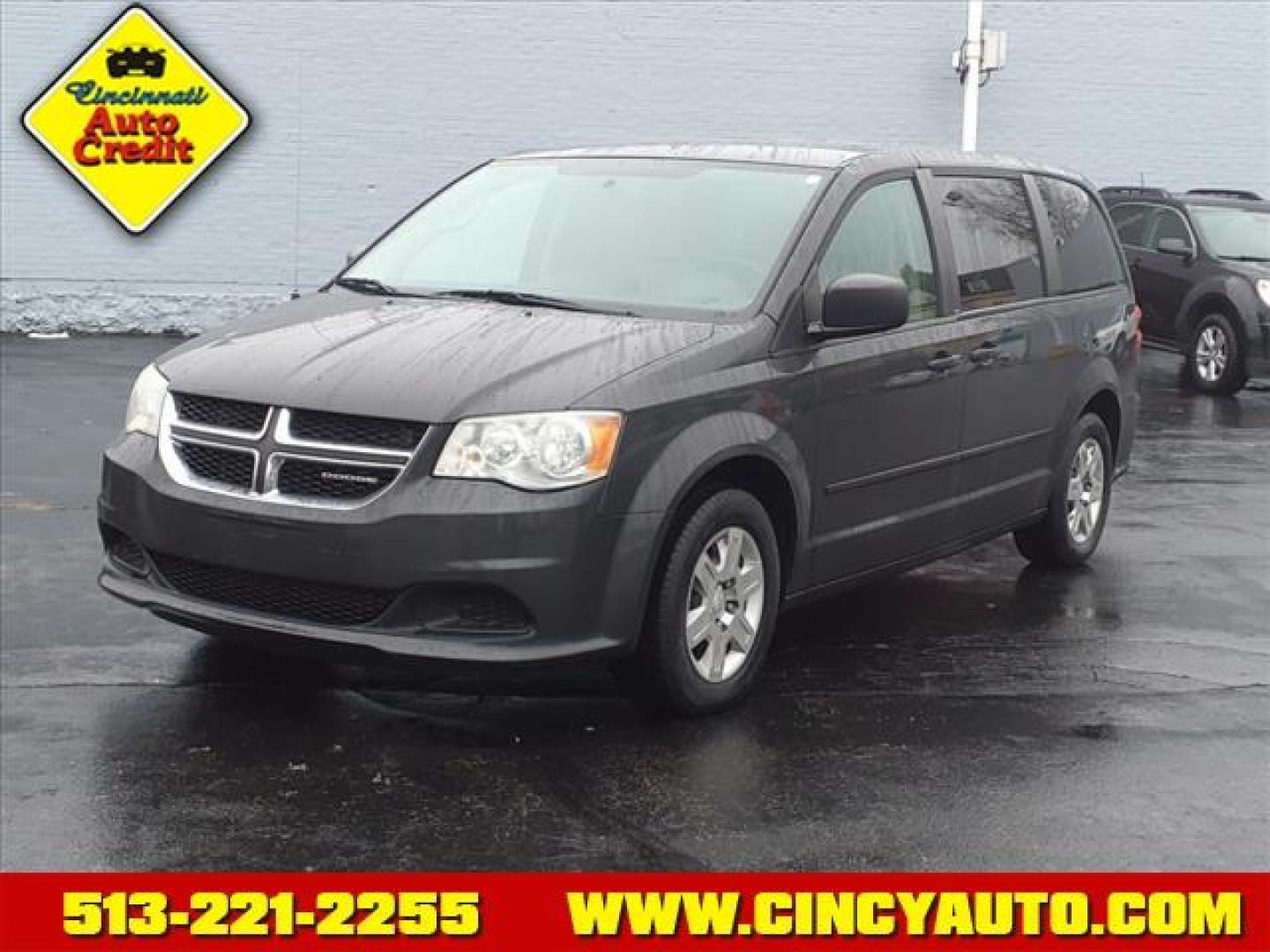 2012 Dark Charcoal Pearl Coat Dodge Grand Caravan SE (2C4RDGBG5CR) with an 3.6L Pentastar 3.6L Flex Fuel V6 283hp 260ft. lbs. Sequential Multiport Fuel Injection engine, 6-Speed Shiftable Automatic transmission, located at 2813 Gilbert Avenue, Cincinnati, OH, 45206, (513) 221-2255, 39.130219, -84.489189 - Photo#0