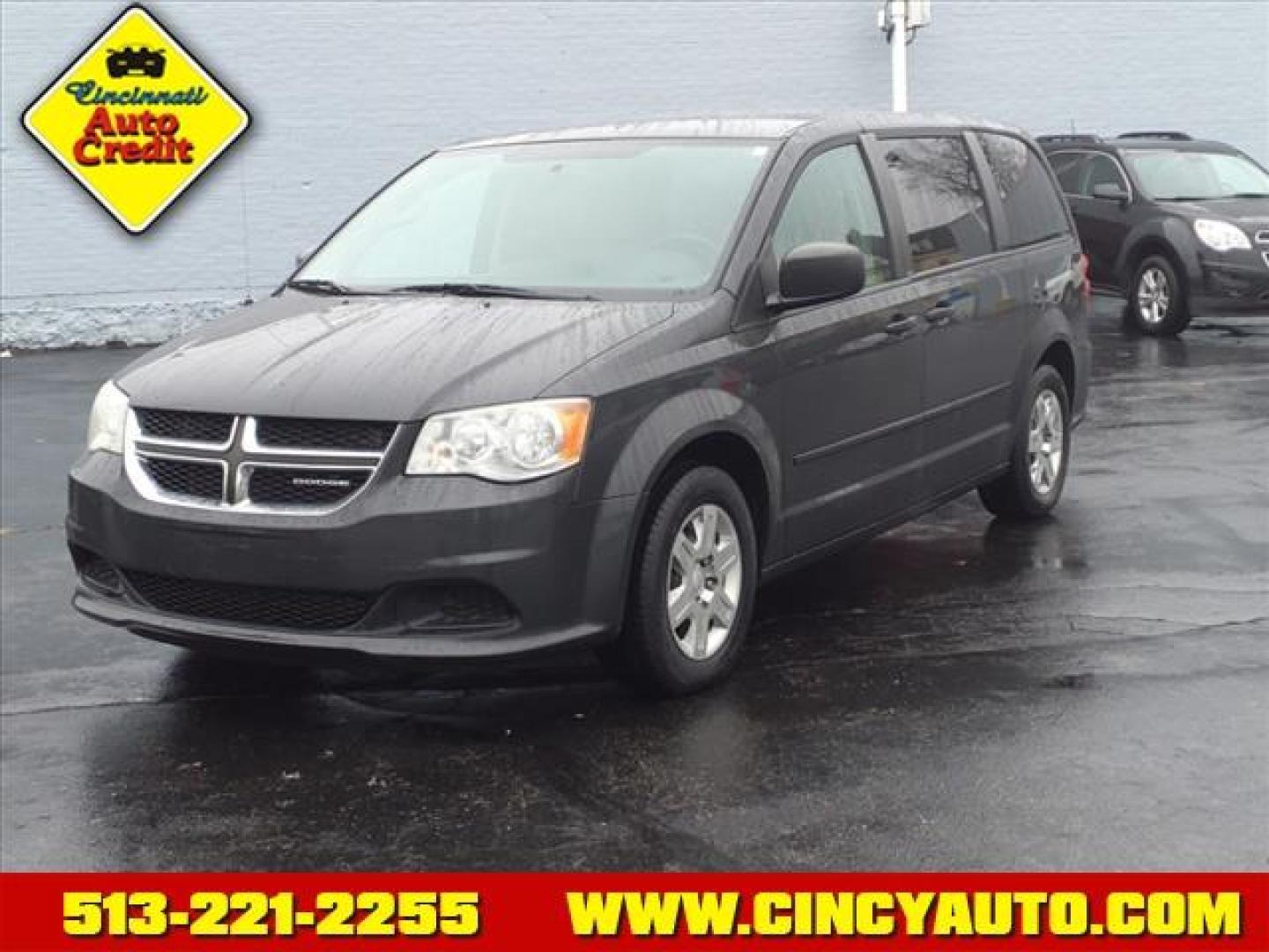 2012 Dark Charcoal Pearl Coat Dodge Grand Caravan SE (2C4RDGBG5CR) with an 3.6L Pentastar 3.6L Flex Fuel V6 283hp 260ft. lbs. Sequential Multiport Fuel Injection engine, 6-Speed Shiftable Automatic transmission, located at 2813 Gilbert Avenue, Cincinnati, OH, 45206, (513) 221-2255, 39.130219, -84.489189 - Photo#1