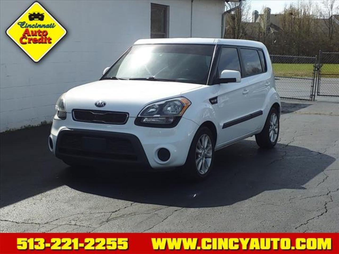 2013 Clear White Kia Soul Base (KNDJT2A56D7) with an 1.6L 1.6L I4 138hp 123ft. lbs. Direct Injection engine, 6-Speed Shiftable Automatic transmission, located at 5489 Dixie Highway, Fairfield, OH, 45014, (513) 221-2255, 39.333084, -84.523834 - Photo#0