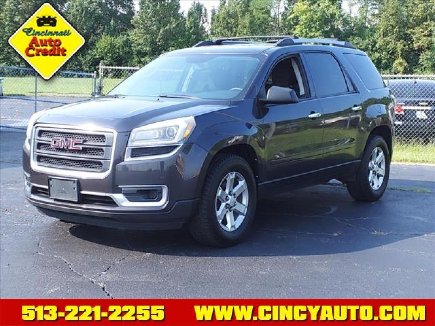 2014 Cyber Gray Metallic GMC Acadia SLE-2 (1GKKRPKD4EJ) with an 3.6L 3.6L V6 288hp 270ft. lbs. Direct Injection engine, 6-Speed Shiftable Automatic transmission, located at 5489 Dixie Highway, Fairfield, OH, 45014, (513) 221-2255, 39.333084, -84.523834 - Photo#0