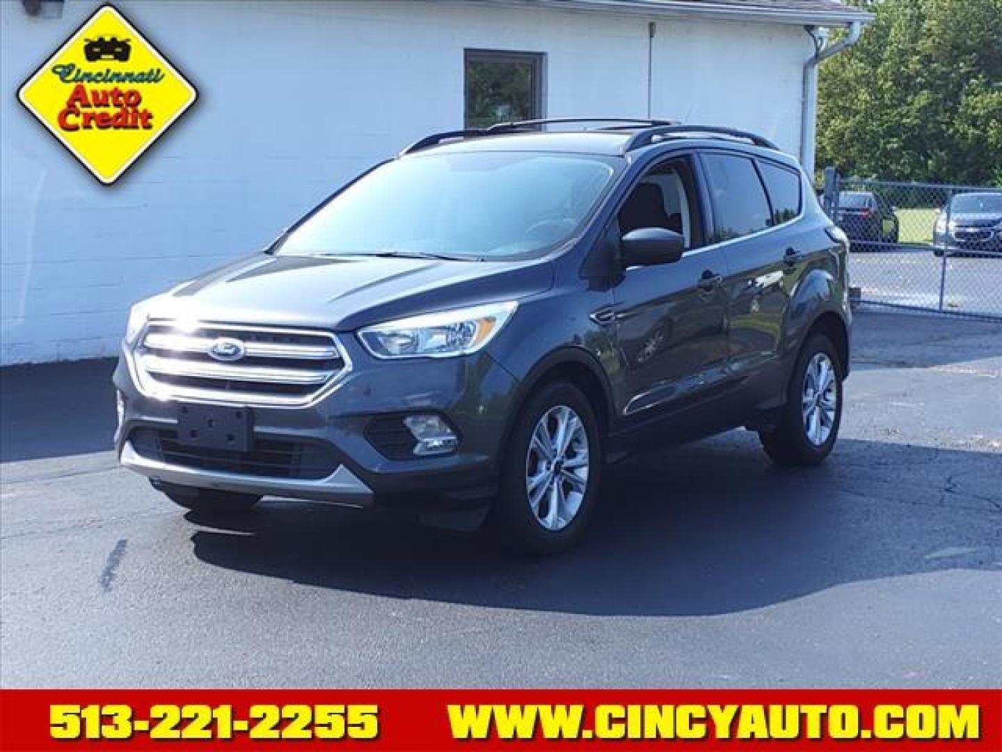 2018 Magnetic Ford Escape SE (1FMCU0GD5JU) with an 1.5L EcoBoost 1.5L Turbo I4 179hp 177ft. lbs. Direct Injection engine, 6-Speed Shiftable Automatic transmission, located at 5489 Dixie Highway, Fairfield, OH, 45014, (513) 221-2255, 39.333084, -84.523834 - Photo#0