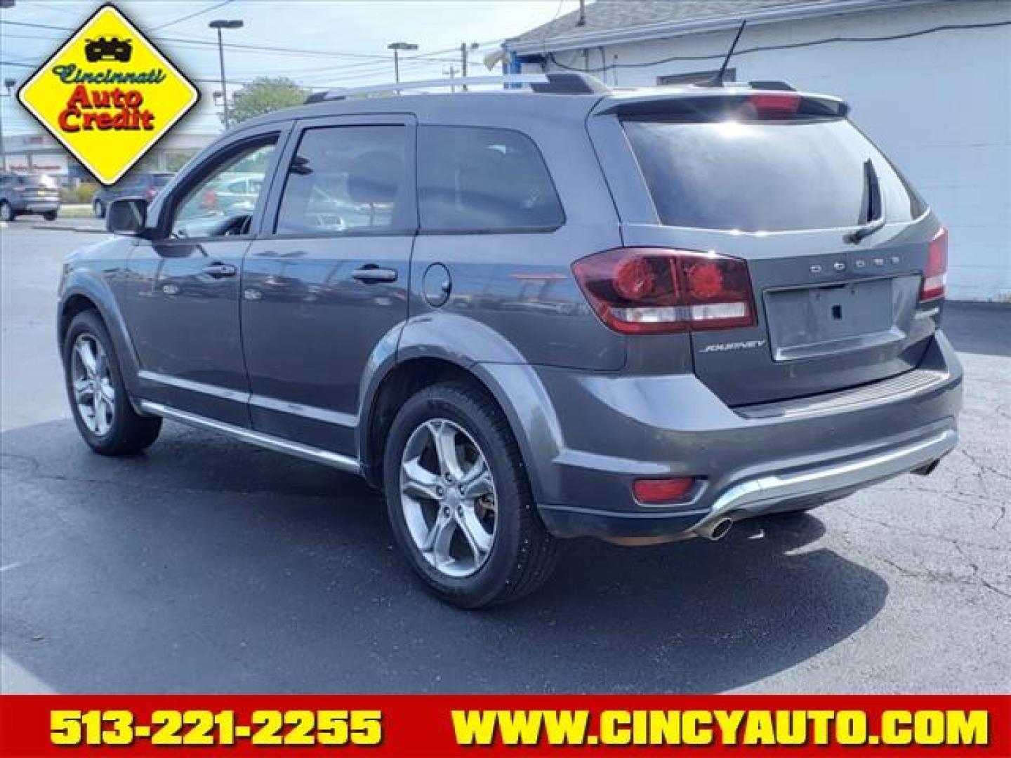 2017 Bruiser Grey Clear Coat Dodge Journey Crossroad (3C4PDCGGXHT) with an 3.6L Pentastar 3.6L Flex Fuel V6 283hp 260ft. lbs. Sequential Multiport Fuel Injection engine, 6-Speed Shiftable Automatic transmission, located at 5489 Dixie Highway, Fairfield, OH, 45014, (513) 221-2255, 39.333084, -84.523834 - Photo#2