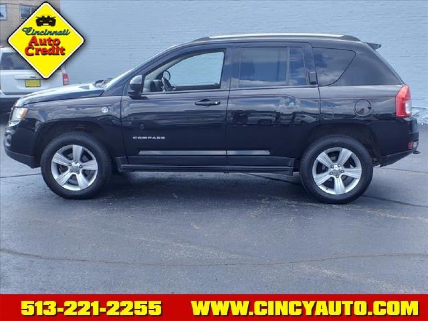 2012 Black Clear Coat Jeep Compass Latitude (1C4NJDEB9CD) with an 2.4L 2.4L I4 172hp 165ft. lbs. Sequential Multiport Fuel Injection engine, CVT w/Off-Road Crawl Ratio transmission, located at 2813 Gilbert Avenue, Cincinnati, OH, 45206, (513) 221-2255, 39.130219, -84.489189 - Photo#1