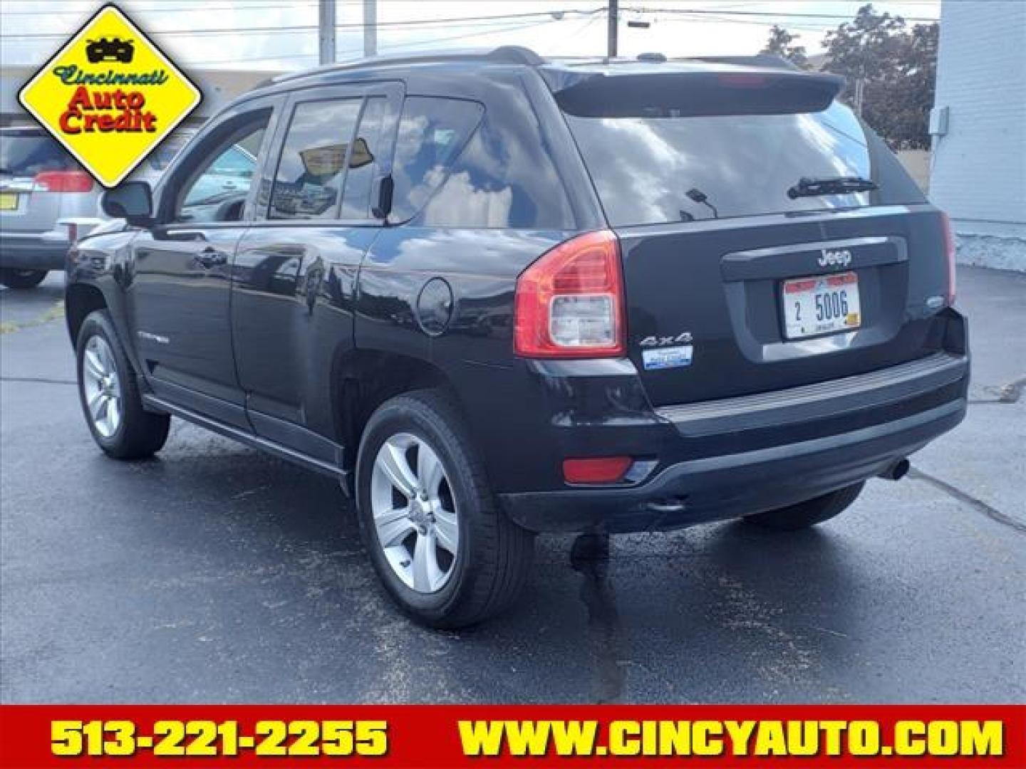 2012 Black Clear Coat Jeep Compass Latitude (1C4NJDEB9CD) with an 2.4L 2.4L I4 172hp 165ft. lbs. Sequential Multiport Fuel Injection engine, CVT w/Off-Road Crawl Ratio transmission, located at 2813 Gilbert Avenue, Cincinnati, OH, 45206, (513) 221-2255, 39.130219, -84.489189 - Photo#2