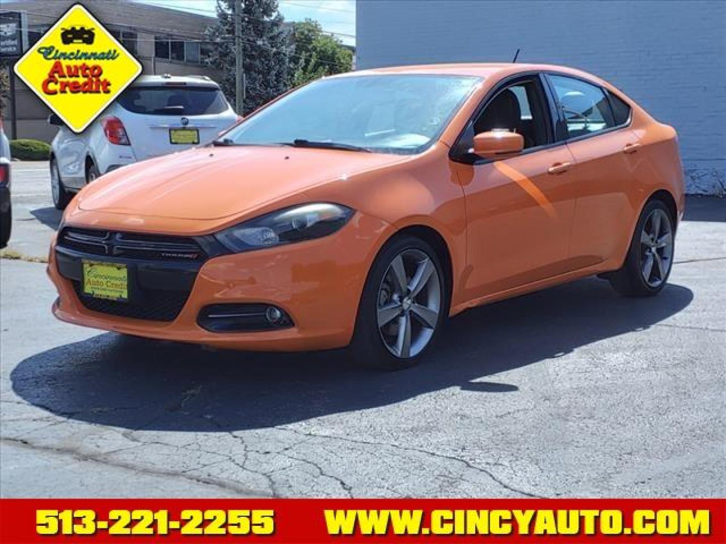 2014 Header Orange Clear Coat Dodge Dart GT (1C3CDFEB5ED) with an 2.4L Tigershark 2.4L I4 184hp 171ft. lbs. Sequential Multiport Fuel Injection engine, 6-Speed Shiftable Automatic transmission, located at 2813 Gilbert Avenue, Cincinnati, OH, 45206, (513) 221-2255, 39.130219, -84.489189 - Photo#0