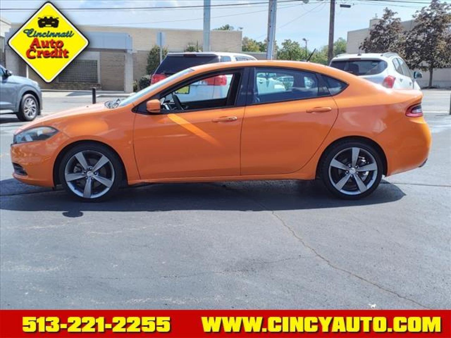 2014 Header Orange Clear Coat Dodge Dart GT (1C3CDFEB5ED) with an 2.4L Tigershark 2.4L I4 184hp 171ft. lbs. Sequential Multiport Fuel Injection engine, 6-Speed Shiftable Automatic transmission, located at 2813 Gilbert Avenue, Cincinnati, OH, 45206, (513) 221-2255, 39.130219, -84.489189 - Photo#1