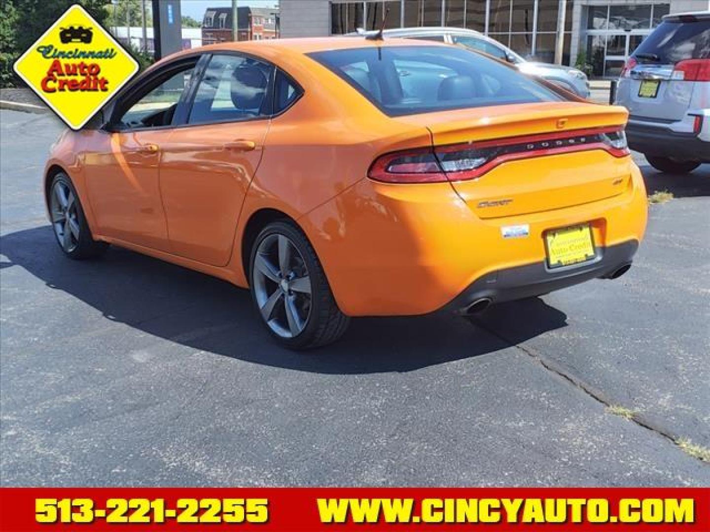 2014 Header Orange Clear Coat Dodge Dart GT (1C3CDFEB5ED) with an 2.4L Tigershark 2.4L I4 184hp 171ft. lbs. Sequential Multiport Fuel Injection engine, 6-Speed Shiftable Automatic transmission, located at 2813 Gilbert Avenue, Cincinnati, OH, 45206, (513) 221-2255, 39.130219, -84.489189 - Photo#2