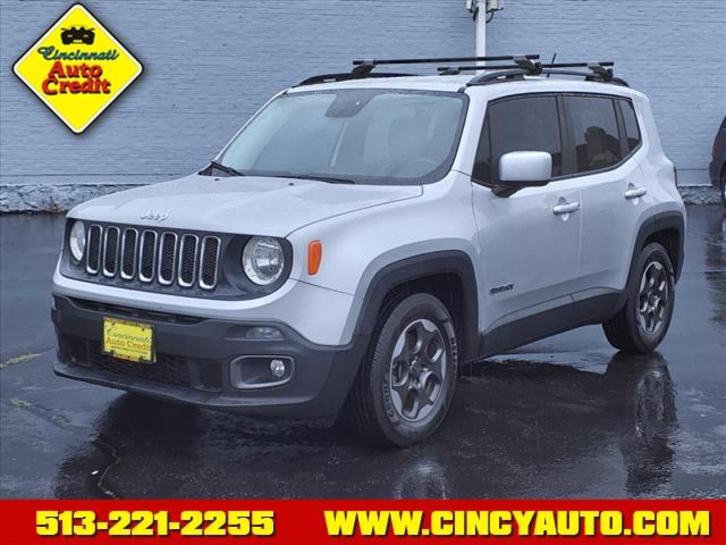 2015 Glacier Metallic Jeep Renegade Latitude (ZACCJABH1FP) with an 1.4L 1.4L Turbo I4 160hp 184ft. lbs. Sequential Multiport Fuel Injection engine, 6-Speed Manual transmission, located at 2813 Gilbert Avenue, Cincinnati, OH, 45206, (513) 221-2255, 39.130219, -84.489189 - Photo#0