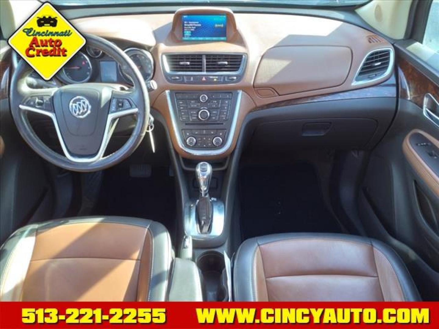 2015 Cocoa Silver Metallic/Dark Cocoa Ash Gyl/Bqu Buick Encore Leather (KL4CJCSB6FB) with an 1.4L Ecotec 1.4L Turbo I4 138hp 148ft. lbs. Sequential Multiport Fuel Injection engine, 6-Speed Automatic transmission, located at 5489 Dixie Highway, Fairfield, OH, 45014, (513) 221-2255, 39.333084, -84.523834 - Photo#3