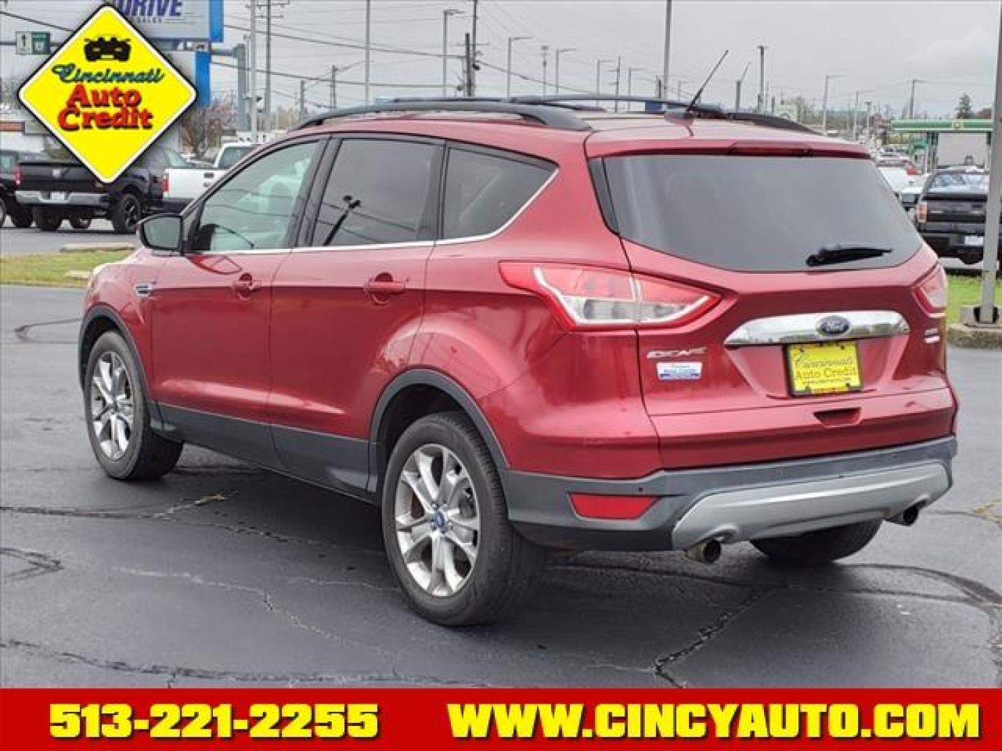 2013 Ruby Red Metallic Tinted Clear Coat Rr Ford Escape SEL (1FMCU9HX9DU) with an 1.6L EcoBoost 1.6L Turbo I4 178hp 184ft. lbs. Direct Injection engine, 6-Speed Shiftable Automatic transmission, located at 5489 Dixie Highway, Fairfield, OH, 45014, (513) 221-2255, 39.333084, -84.523834 - Photo#2