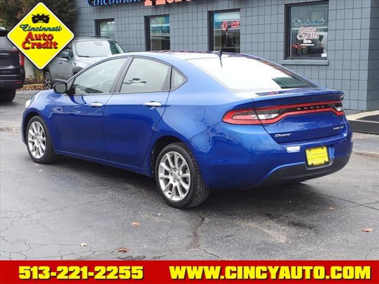 2013 Blue Streak Pearl Coat Pcl Dodge Dart Limited (1C3CDFCA7DD) with an 2.0L Tigershark 2.0L I4 160hp 148ft. lbs. Sequential Multiport Fuel Injection engine, 6-Speed Shiftable Automatic transmission, located at 2813 Gilbert Avenue, Cincinnati, OH, 45206, (513) 221-2255, 39.130219, -84.489189 - Photo#2