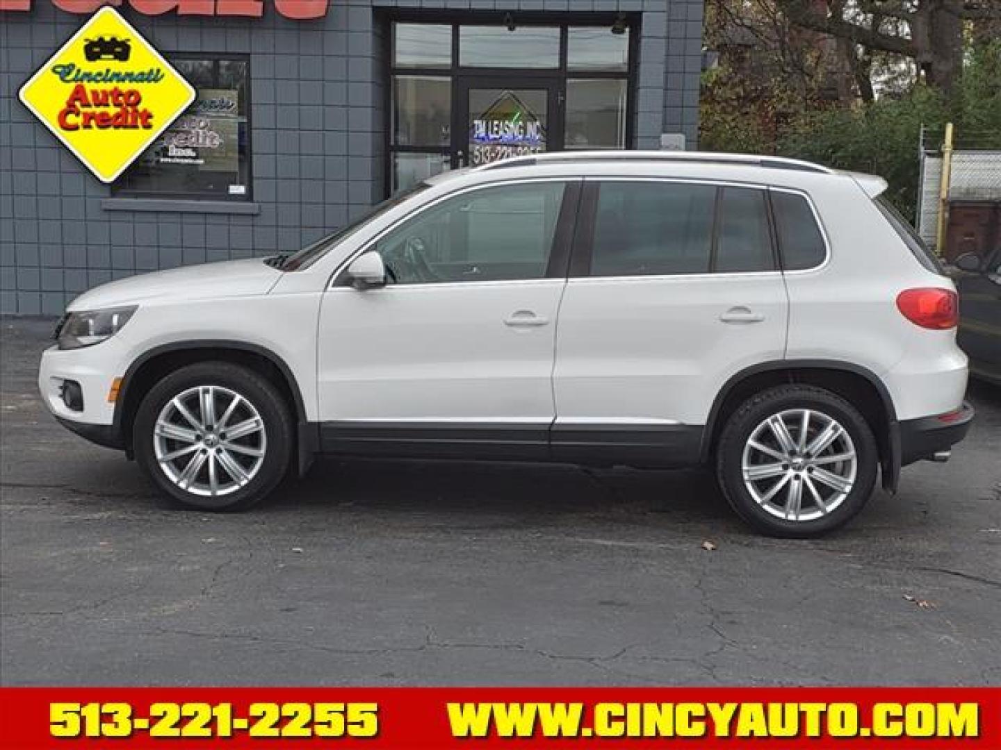 2013 Candy White B4b4 Volkswagen Tiguan S 4Motion (WVGBV3AX2DW) with an 2.0L 2.0L Turbo I4 200hp 207ft. lbs. Direct Injection engine, 6-speed Automatic with Tiptronic transmission, located at 2813 Gilbert Avenue, Cincinnati, OH, 45206, (513) 221-2255, 39.130219, -84.489189 - Photo#1