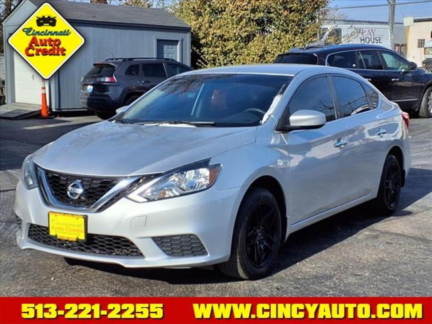 2017 Brilliant Silver K23 Nissan Sentra S (3N1AB7AP7HY) with an 1.8L 1.8L I4 130hp 128ft. lbs. Sequential Multiport Fuel Injection engine, CVT transmission, located at 2813 Gilbert Avenue, Cincinnati, OH, 45206, (513) 221-2255, 39.130219, -84.489189 - Photo#0