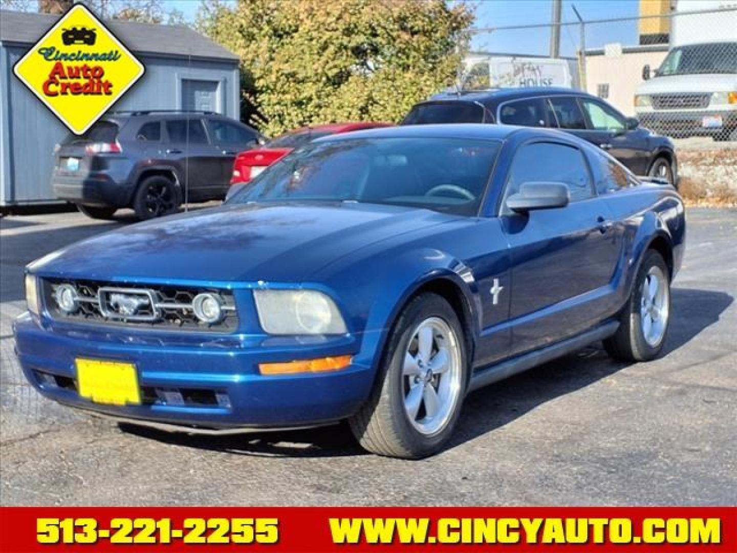 2007 Vista Blue Clearcoat Metallic G9 Ford Mustang V6 Deluxe (1ZVHT80N875) with an 4.0L 4.0L V6 210hp 240ft. lbs. Fuel Injected engine, 5-Speed Automatic transmission, located at 2813 Gilbert Avenue, Cincinnati, OH, 45206, (513) 221-2255, 39.130219, -84.489189 - Photo#0