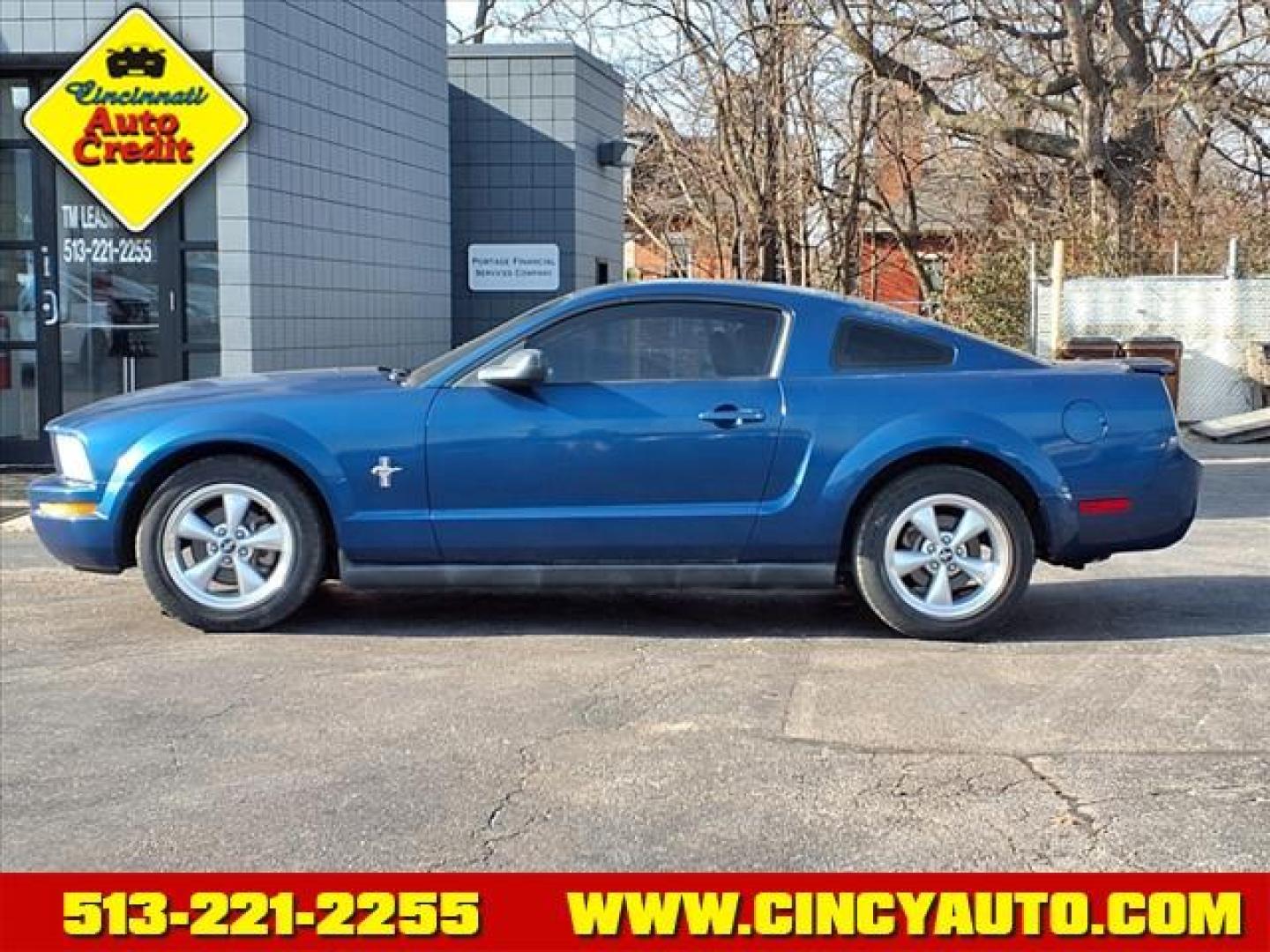 2007 Vista Blue Clearcoat Metallic G9 Ford Mustang V6 Deluxe (1ZVHT80N875) with an 4.0L 4.0L V6 210hp 240ft. lbs. Fuel Injected engine, 5-Speed Automatic transmission, located at 2813 Gilbert Avenue, Cincinnati, OH, 45206, (513) 221-2255, 39.130219, -84.489189 - Photo#1