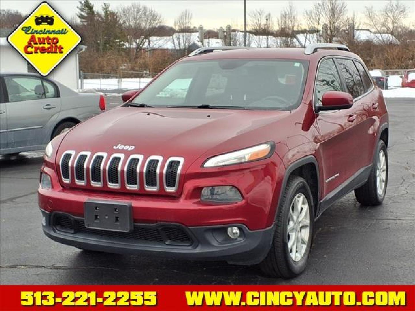 2014 Deep Cherry Red Crystal Pearl Coat Prp Jeep Cherokee Latitude (1C4PJMCB7EW) with an 2.4L 2.4L I4 180hp 171ft. lbs. Sequential Multiport Fuel Injection engine, 9-Speed Shiftable Automatic transmission, located at 5489 Dixie Highway, Fairfield, OH, 45014, (513) 221-2255, 39.333084, -84.523834 - Photo#0