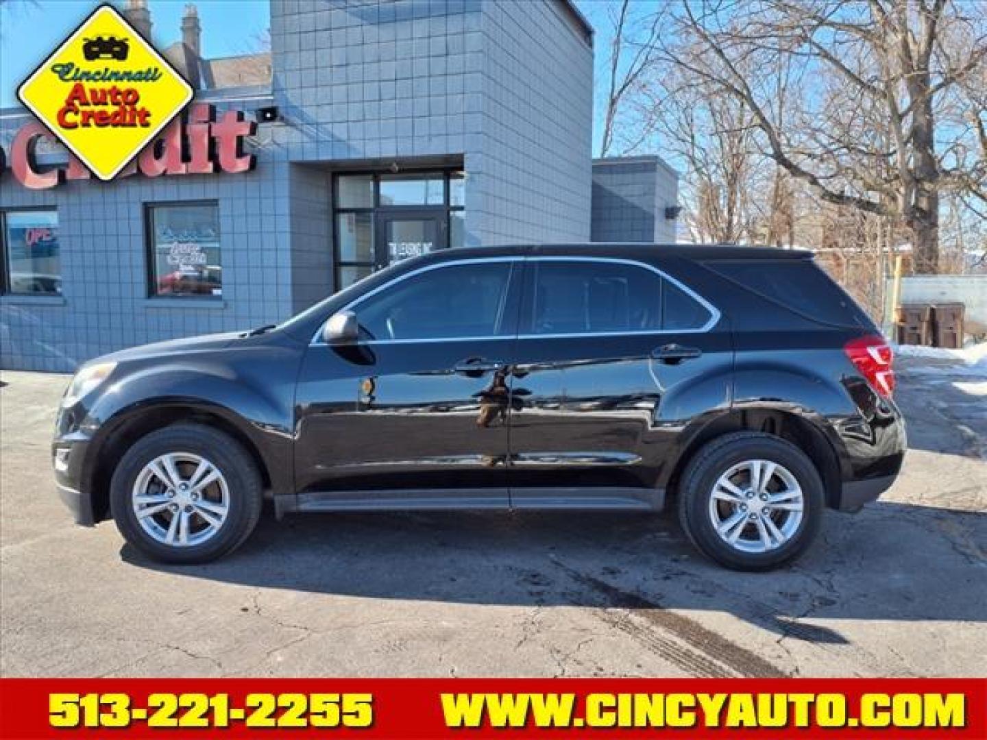 2016 Black Gba Chevrolet Equinox LS (2GNALBEKXG1) with an 2.4L Ecotec 2.4L I4 182hp 172ft. lbs. Direct Injection engine, 6-Speed Shiftable Automatic transmission, located at 2813 Gilbert Avenue, Cincinnati, OH, 45206, (513) 221-2255, 39.130219, -84.489189 - Photo#1