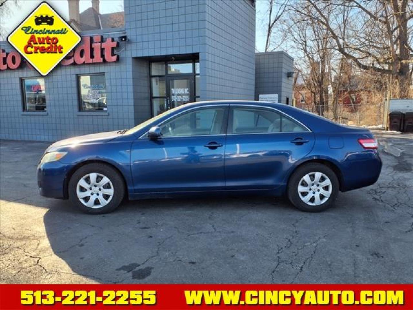 2010 Blue Ribbon Metallic 8t5 Toyota Camry LE (4T4BF3EK1AR) with an 2.5L 2.5L I4 169hp 167ft. lbs. Sequential Electronic Fuel Injection engine, 6-Speed Shiftable Automatic transmission, located at 2813 Gilbert Avenue, Cincinnati, OH, 45206, (513) 221-2255, 39.130219, -84.489189 - Photo#1