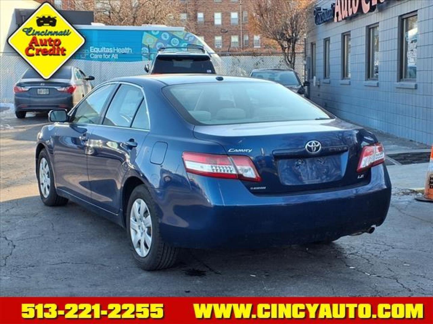 2010 Blue Ribbon Metallic 8t5 Toyota Camry LE (4T4BF3EK1AR) with an 2.5L 2.5L I4 169hp 167ft. lbs. Sequential Electronic Fuel Injection engine, 6-Speed Shiftable Automatic transmission, located at 2813 Gilbert Avenue, Cincinnati, OH, 45206, (513) 221-2255, 39.130219, -84.489189 - Photo#2