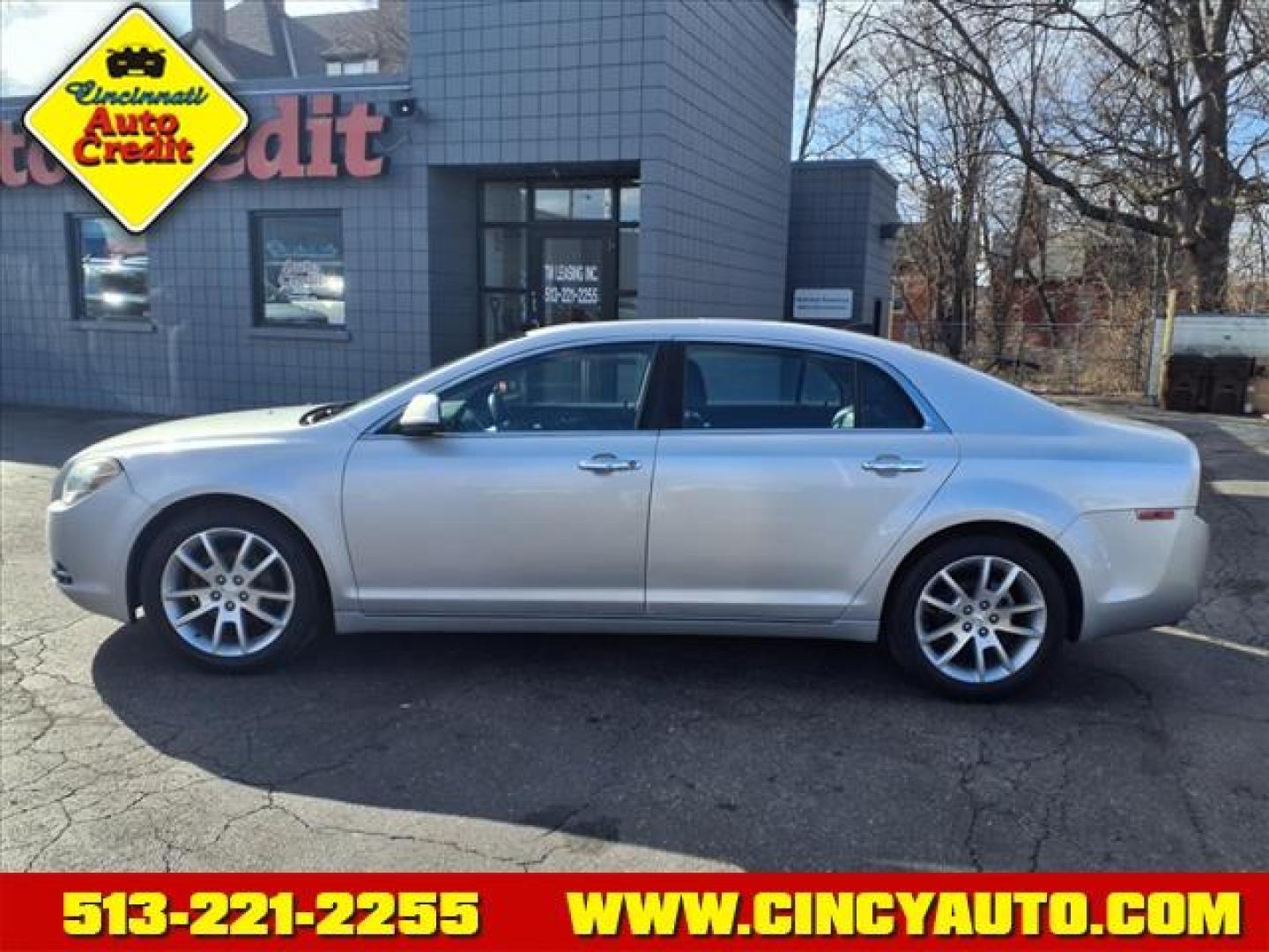 2012 Silver Ice Metallic 17u Chevrolet Malibu LTZ (1G1ZE5E01CF) with an 2.4L Ecotec 2.4L I4 169hp 160ft. lbs. Sequential Multiport Fuel Injection engine, 6-Speed Shiftable Automatic transmission, located at 2813 Gilbert Avenue, Cincinnati, OH, 45206, (513) 221-2255, 39.130219, -84.489189 - Photo#1