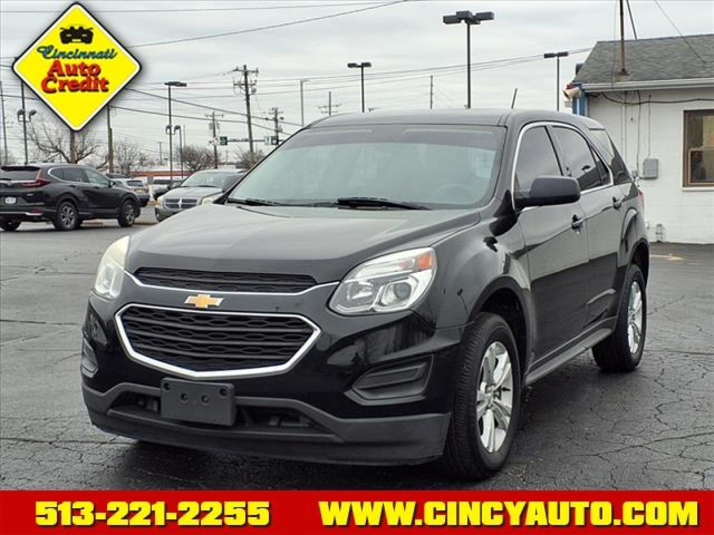 2016 Black Gba Chevrolet Equinox LS (2GNALBEKXG1) with an 2.4L Ecotec 2.4L I4 182hp 172ft. lbs. Direct Injection engine, 6-Speed Shiftable Automatic transmission, located at 5489 Dixie Highway, Fairfield, OH, 45014, (513) 221-2255, 39.333084, -84.523834 - Photo#0