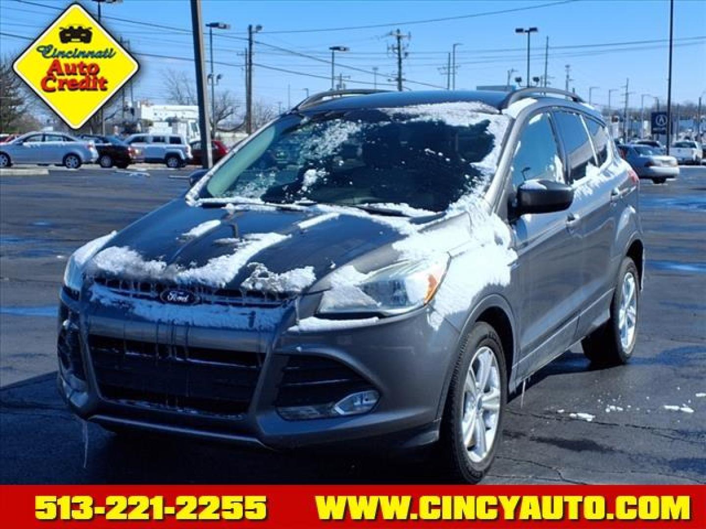 2014 Sterling Gray Metallic Uj Ford Escape SE (1FMCU9GX4EU) with an 1.6L EcoBoost 1.6L Turbo I4 178hp 184ft. lbs. Direct Injection engine, 6-Speed Shiftable Automatic transmission, located at 5489 Dixie Highway, Fairfield, OH, 45014, (513) 221-2255, 39.333084, -84.523834 - Photo#0