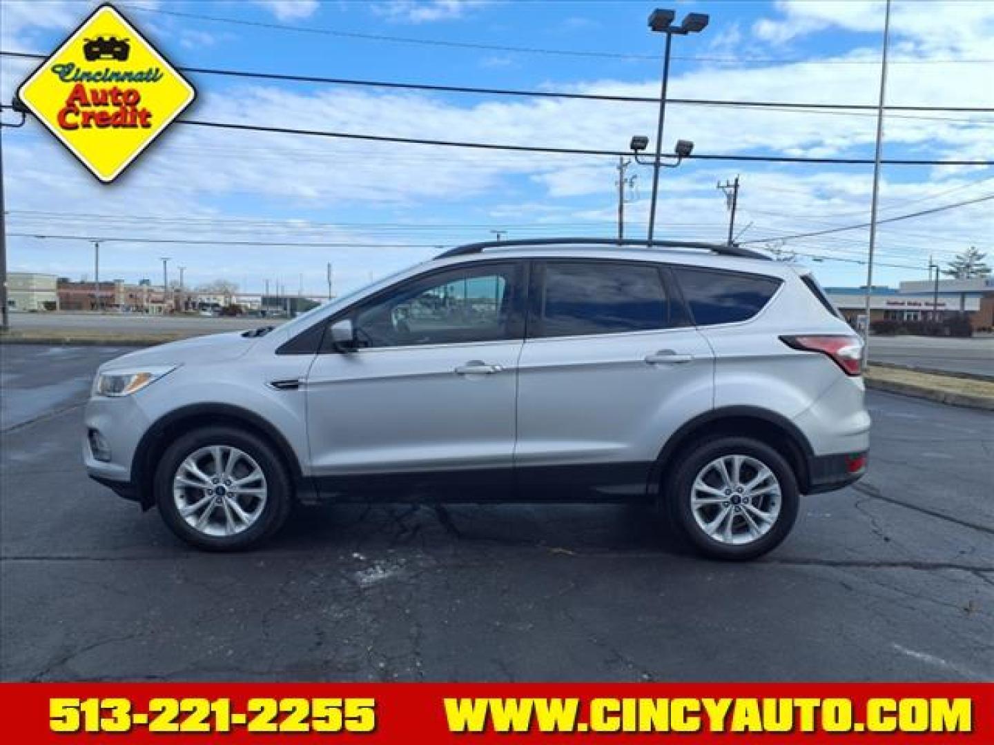 2018 Ingot Silver Ux Ford Escape SE (1FMCU0GD8JU) with an 1.5L EcoBoost 1.5L Turbo I4 179hp 177ft. lbs. Direct Injection engine, 6-Speed Shiftable Automatic transmission, located at 5489 Dixie Highway, Fairfield, OH, 45014, (513) 221-2255, 39.333084, -84.523834 - Photo#1